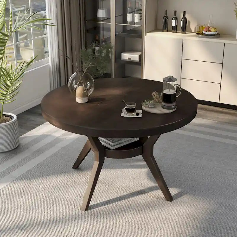Farmhouse Espresso 48-Inch Dining Table