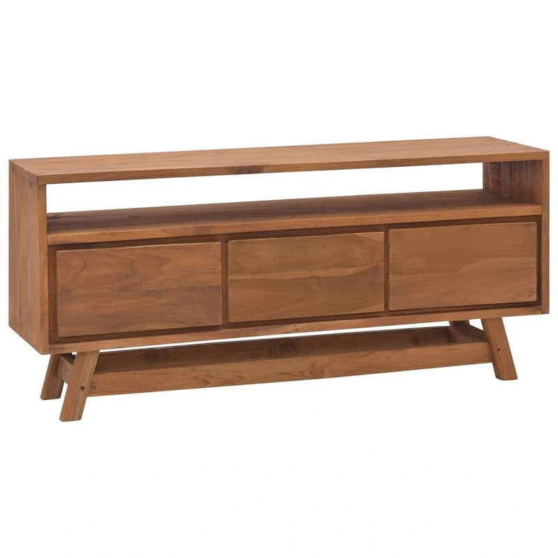 TV Cabinet 43.3x11.8x19.7 Solid Teak Wood - 43.3 x 11.8 x 19.7 - 43.3 x 11.8 x 19.7