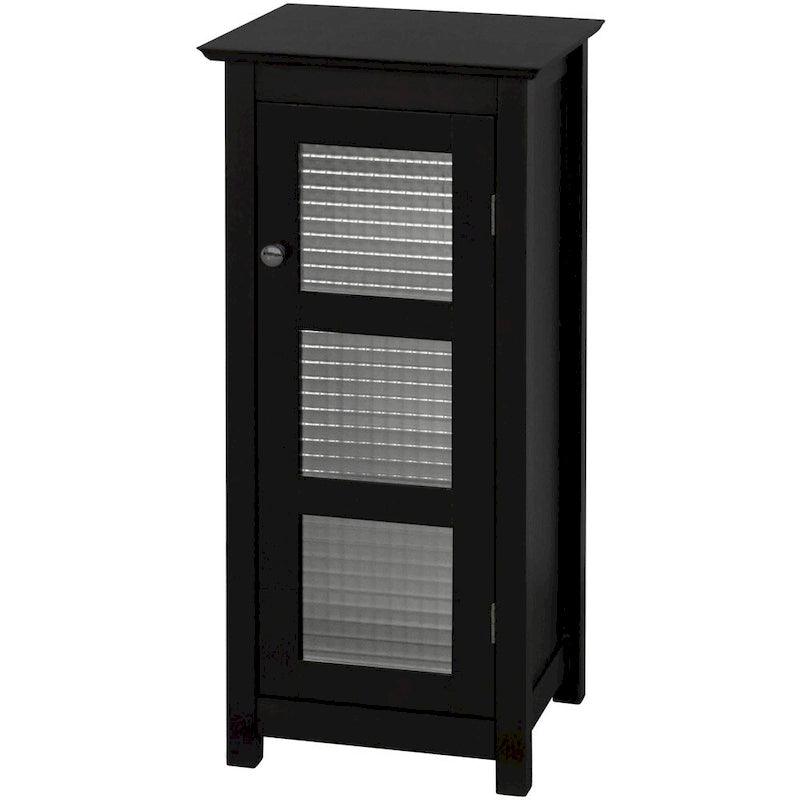 Floor Cabinet with Glass Door - Espresso Finish