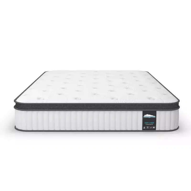 Serweet 10 Spring & Memory Foam Hybrid Mattress- Compatible with Platform Bed, Box Spring, or Slat Base
