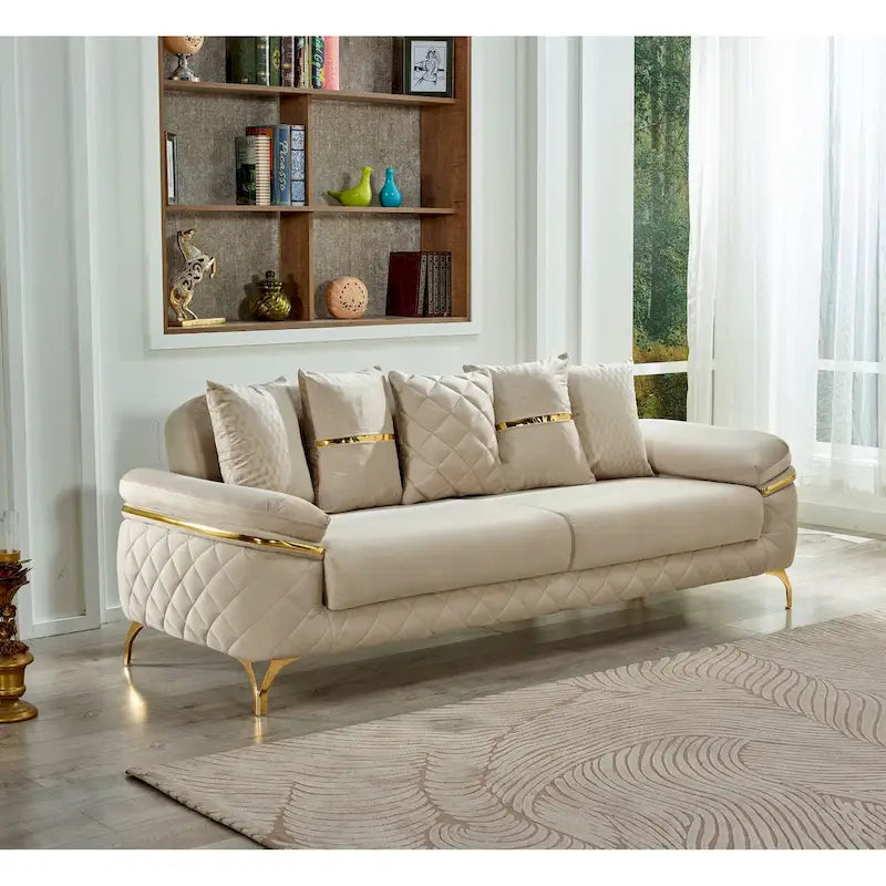 Convertible Sleeper 3 Seat Modern Comfortable Sofa