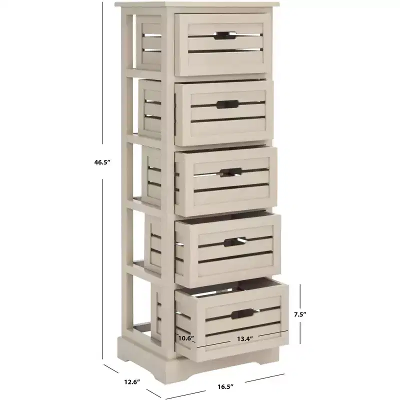 Samara 5 Drawer Cabinet - AMH5714 - Safavieh Couture