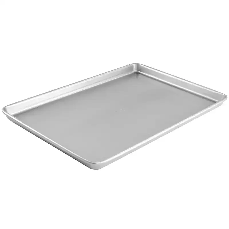 Gibson Bakeaway 13 x 9 Inch Nonstick Carbon Steel Cookie Sheet in Silver