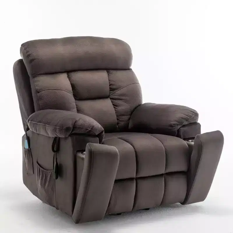 Electric Lift Massage Recliner With Heating Function And Side Pocket - ModernLuxe
