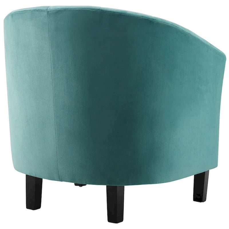 Channel Tufted Velvet Armchair