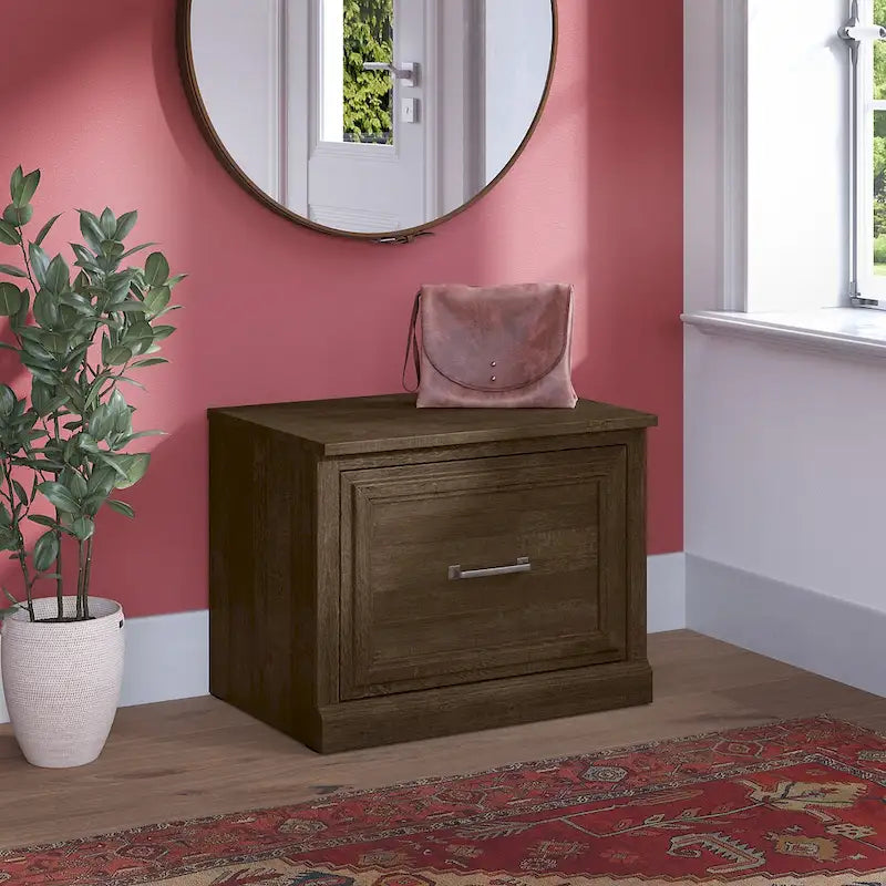Entryway Shoe Bench with Storage Drawer
