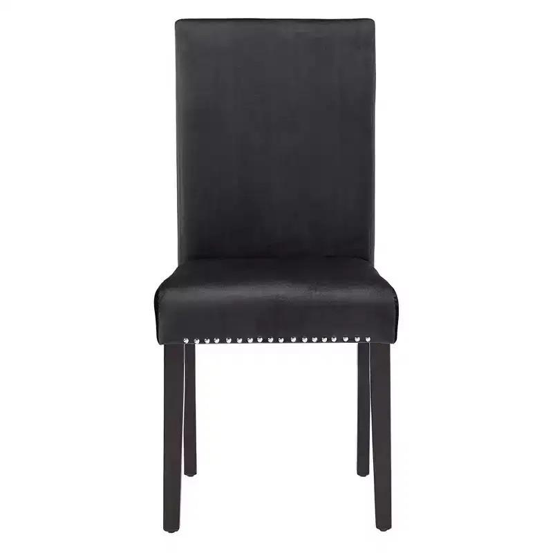 Banforth Nailhead Velvet Upholstered Chairs (Set of 2) - iNSPIREQ