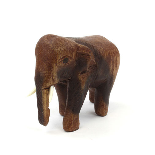 Carved Raintree Elephant, Small