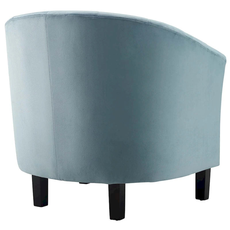 Channel Tufted Velvet Armchair