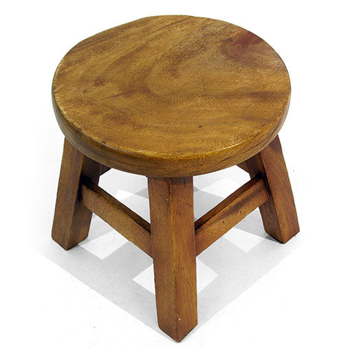 Plain Raintree Wood Stool