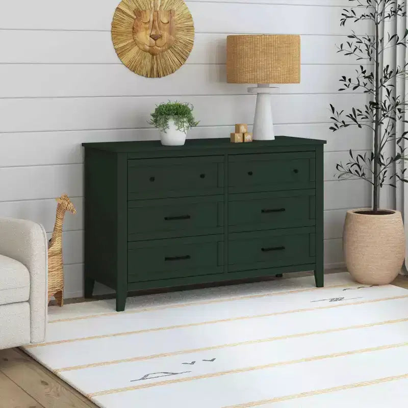 6-Drawer Nursery Dresser -Pine Wood