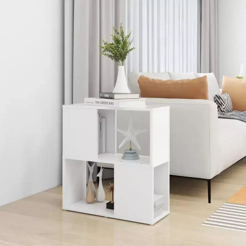 Book Cabinet White Engineered wood Medium Book Cabinet