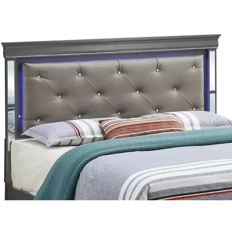 Passion Furniture Verona and Queen Panel Beds