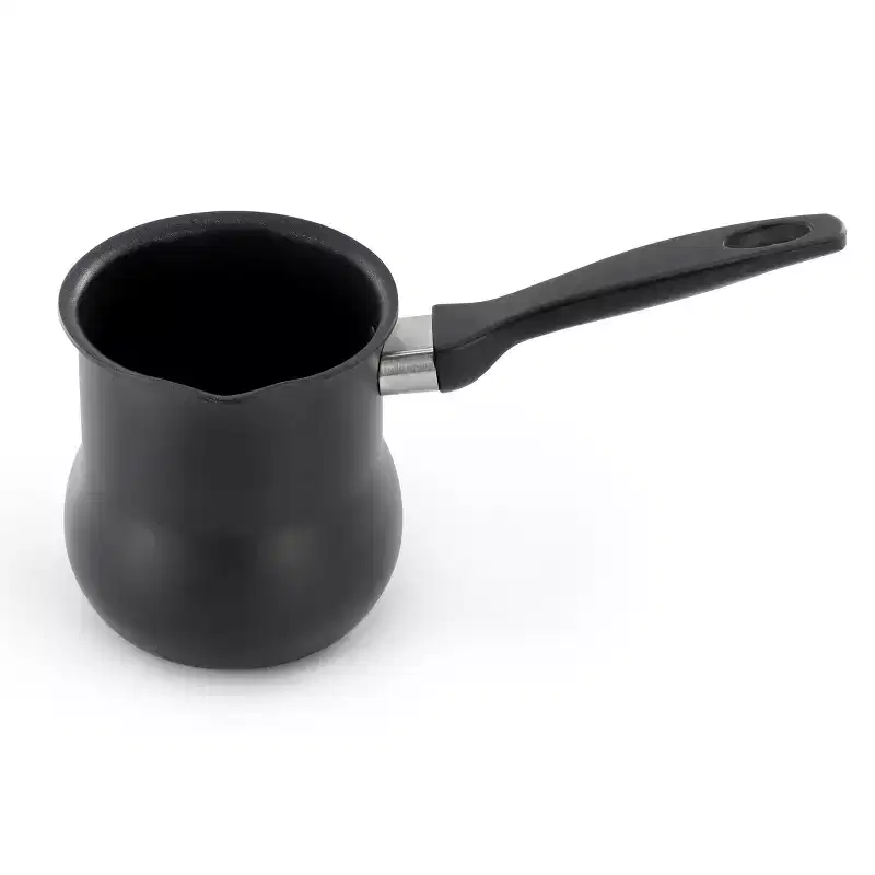 Better Chef Aluminum Nonstick Turkish Coffee Warmer in Black with Cool Touch Handle