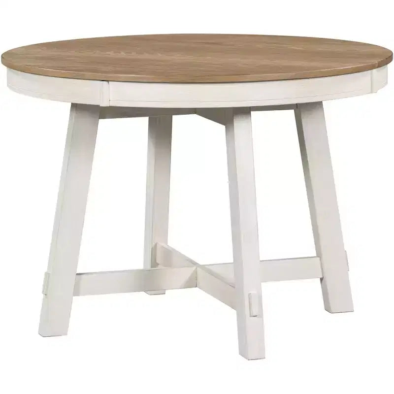 Farmhouse Dining Table with 4-Leg X-Shaped Base and 16