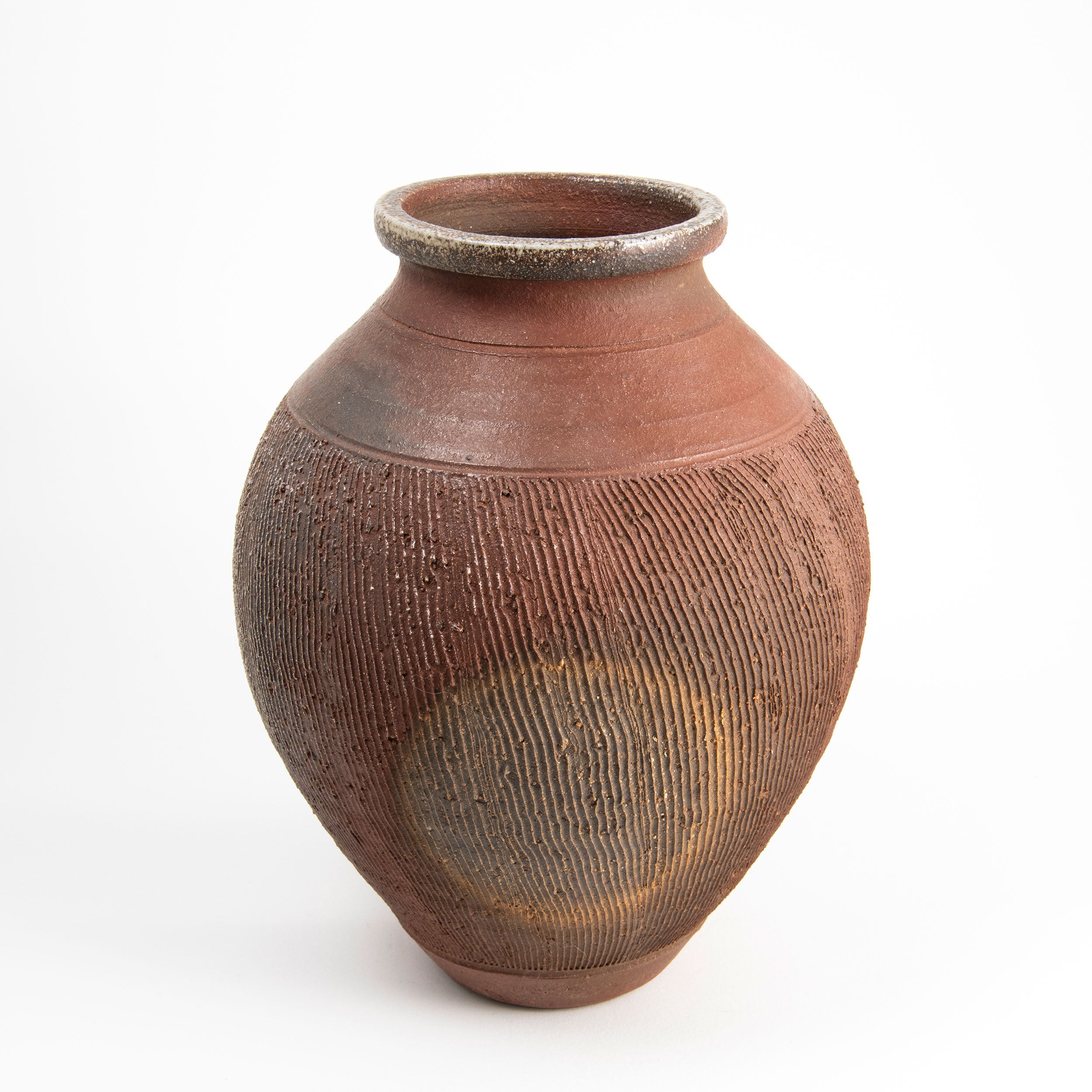 Unglazed Textured Vase