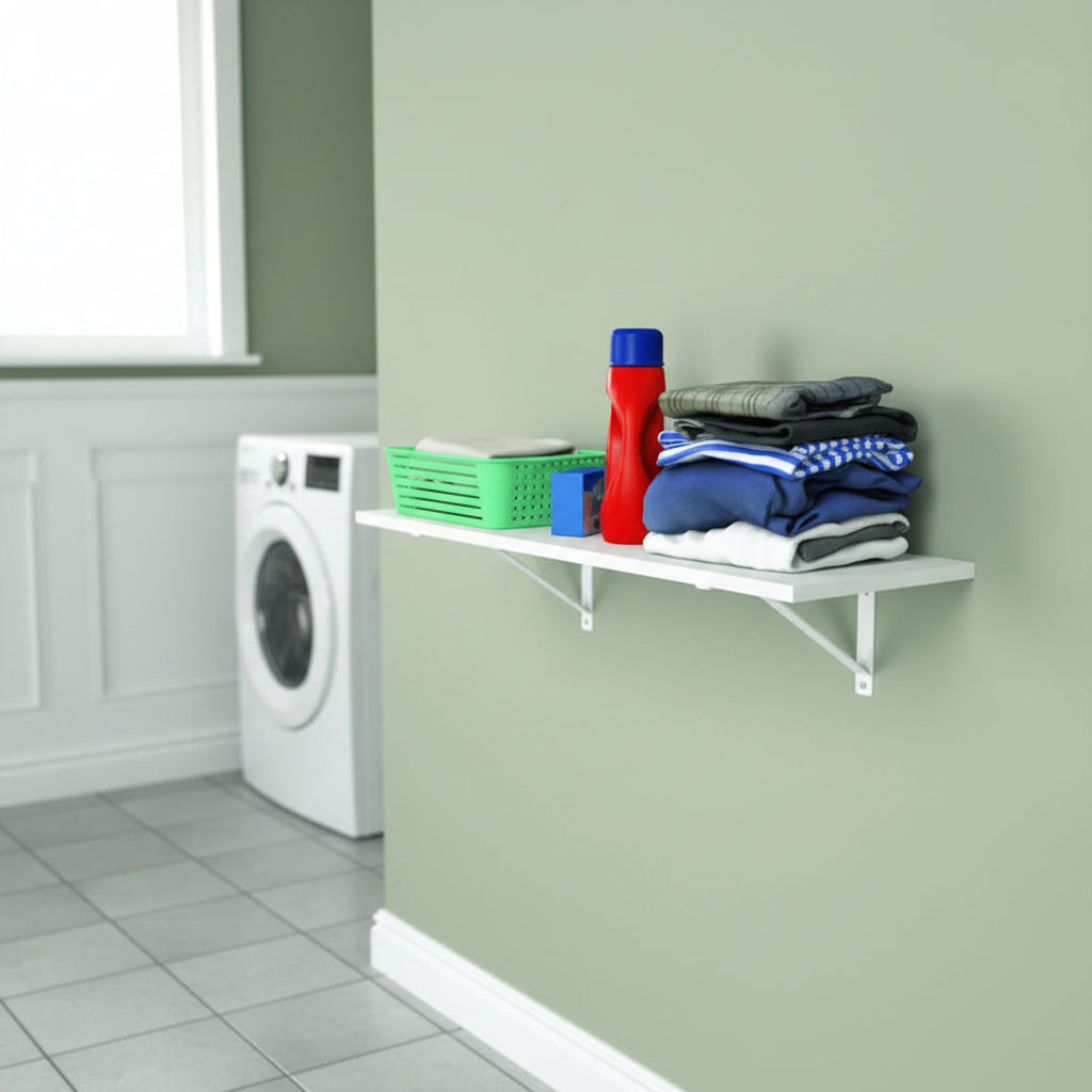 3ft Multi-Purpose Laminate Storage Shelf, White