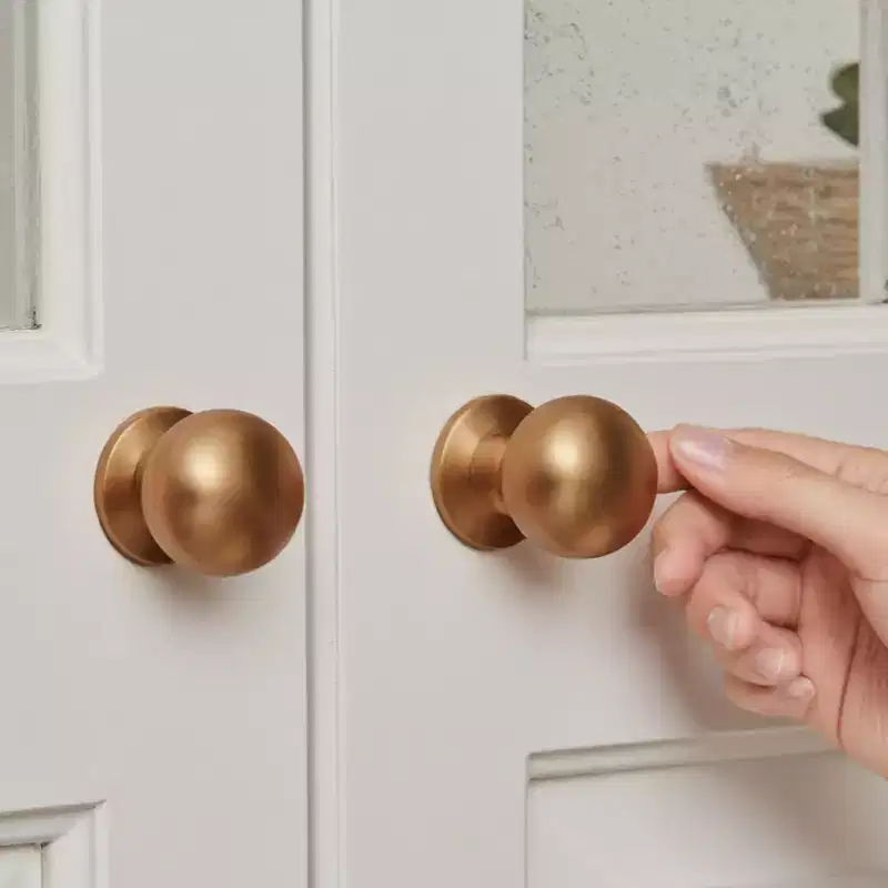 VEVOR Cabinet Knobs, 12 Pack, 0.98 Inch Zinc Alloy Drawer Pulls Door Handles, Round Kitchen Dresser Solid Knobs Cupboard Hardware,Antique Brass