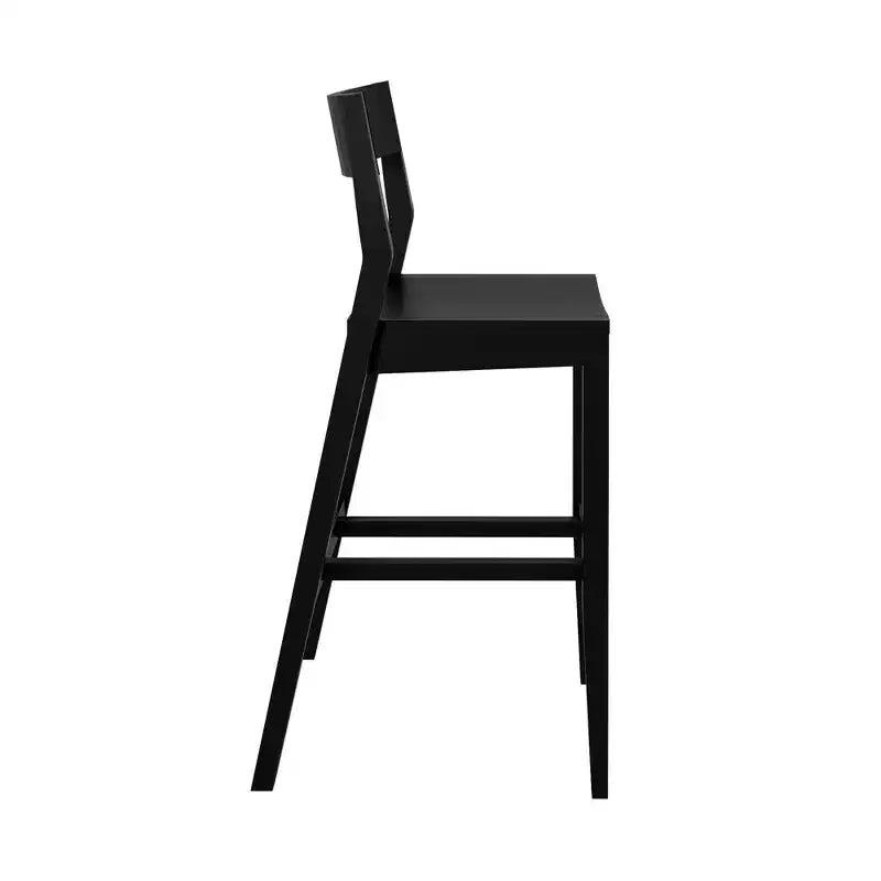 44 Solid Wood Counter Height Dining Chair for Kitchen Island and Breakfast Bar