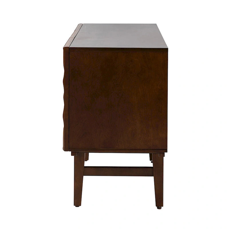 Joanna Modern Carved Geometric Patterns Sideboard By HULALAHOME