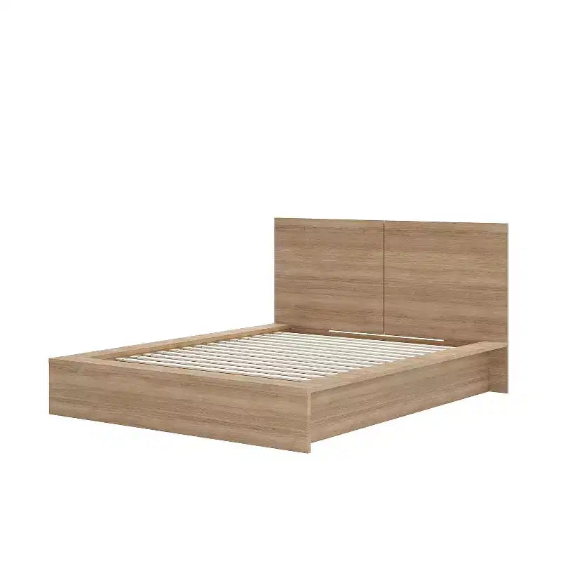 Nexera Queen James Platform Bed with Headboard