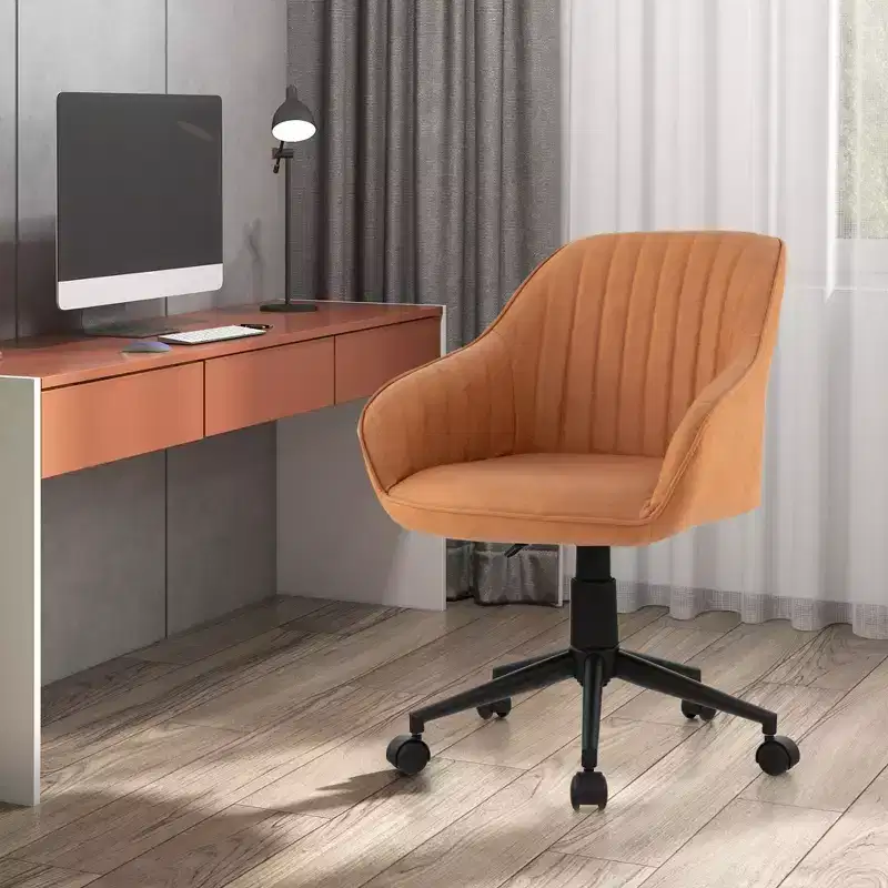 PU Leathaire Home Office Arm Chair Adjustable Swivel Leisure Desk Chair