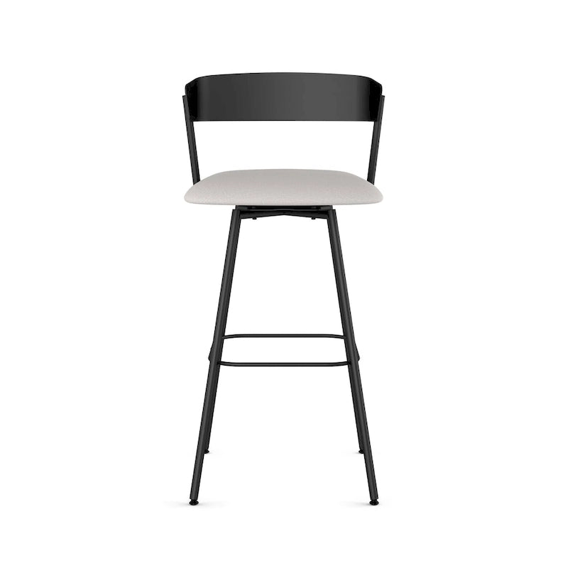 Metal Swivel Stool with Upholstered Seat | Counter & Bar Height