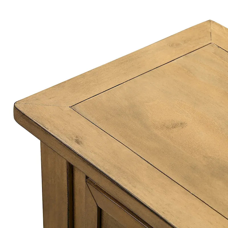 2-Drawer Console Table with Bottom Shelf