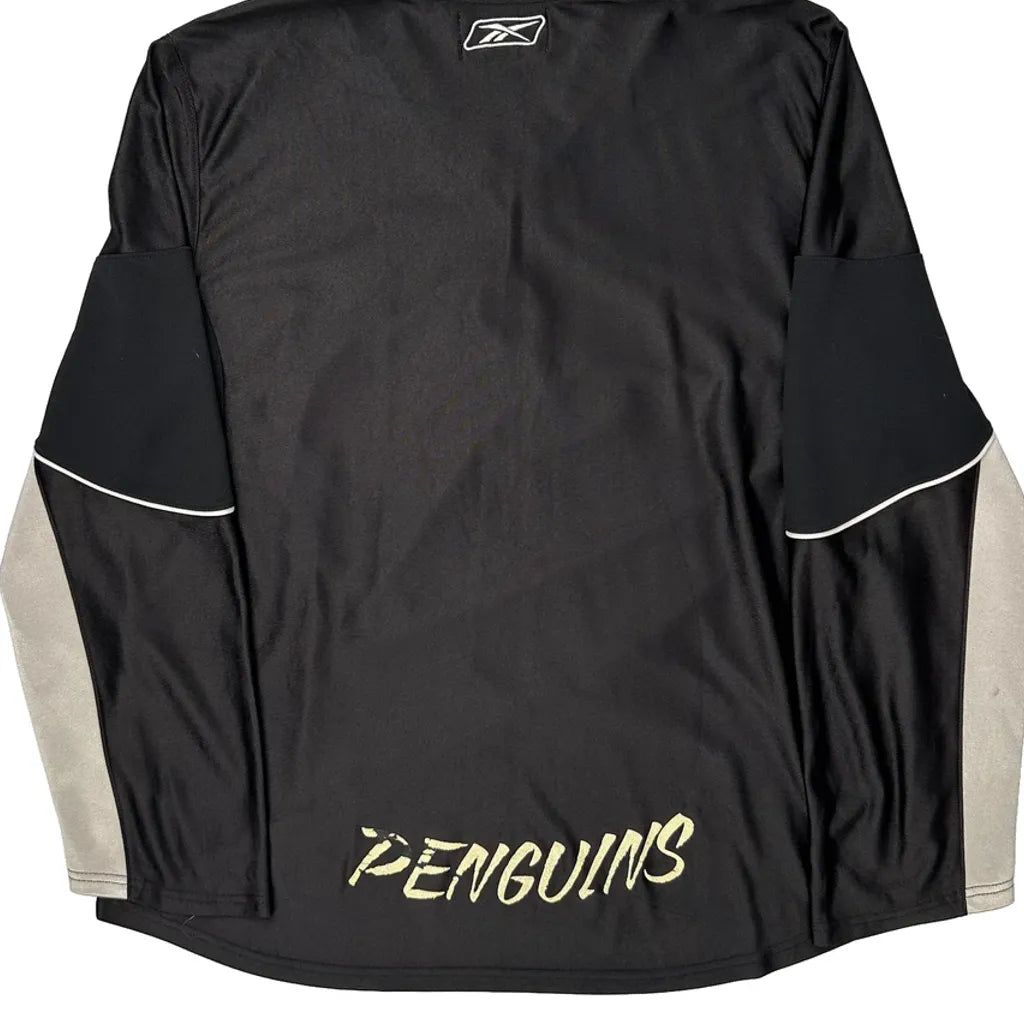Penguins Jersey - Women's Black Long Sleeve XX-Large