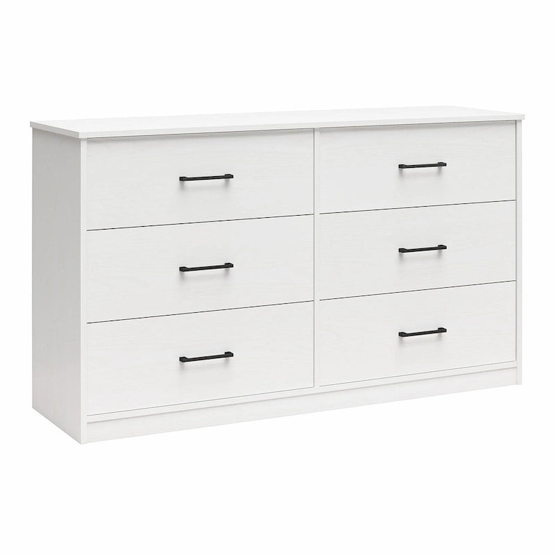Wide 6-Drawer Dresser with Laminate Finish