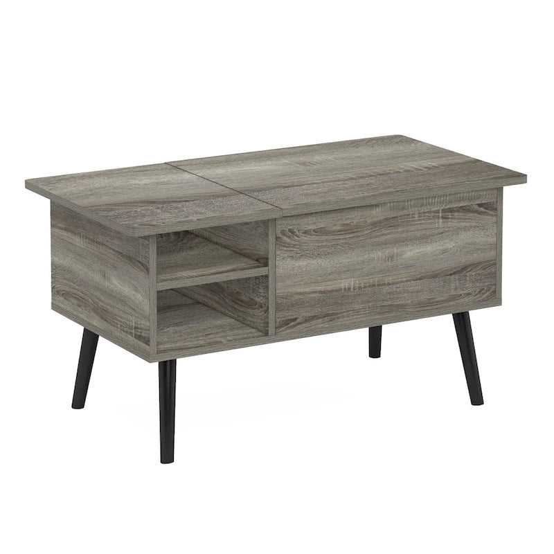 Lift Top Coffee Table With Wooden Leg