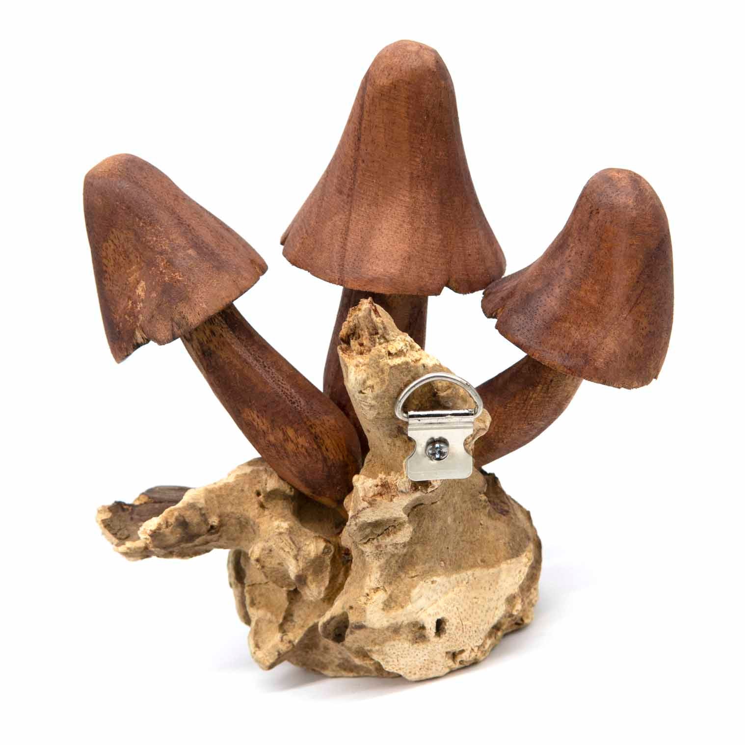 Carved Mushroom Wall Piece, Large