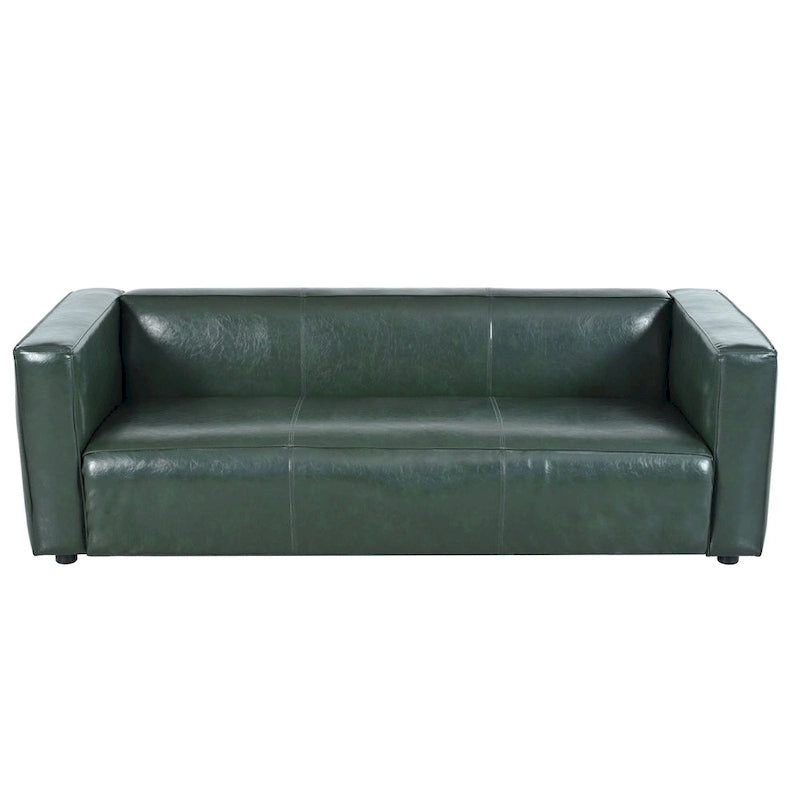 3-Seater Sofa with Birch Wood Block Legs