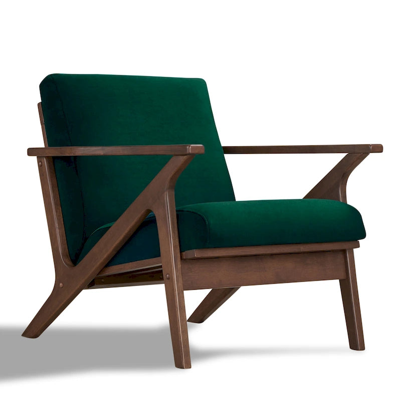 Mid-Century Modern Lounge Chair with Plush Cushioning