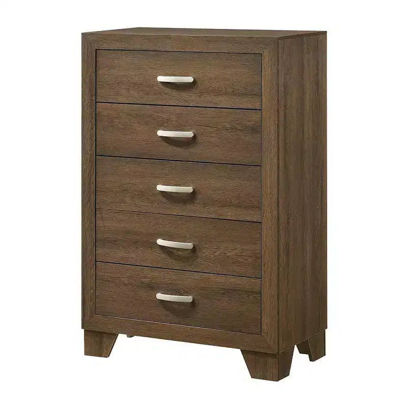 32 5-Drawer Chest, Oak