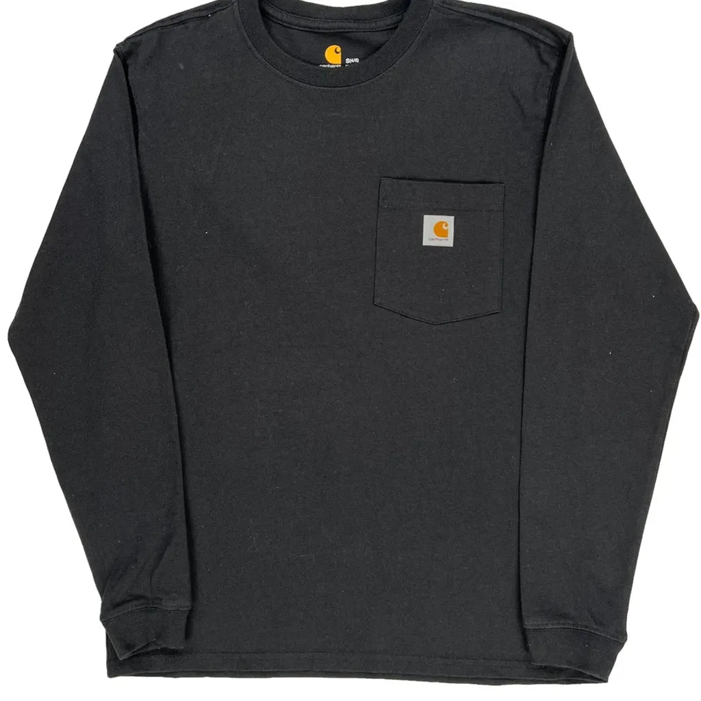Long Sleeve T-Shirt - Small Black Cotton