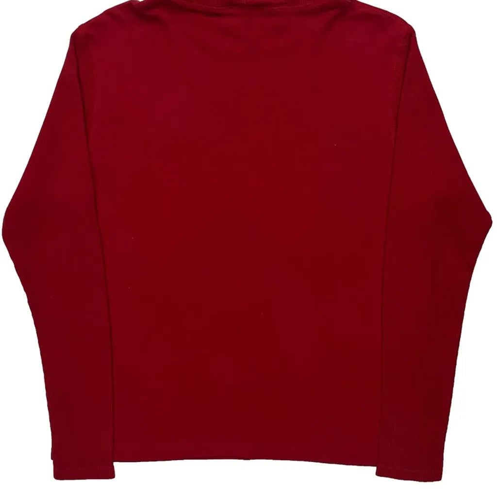 Winnie The Pooh Long Sleeve T-Shirt Women's Red Turtleneck Large