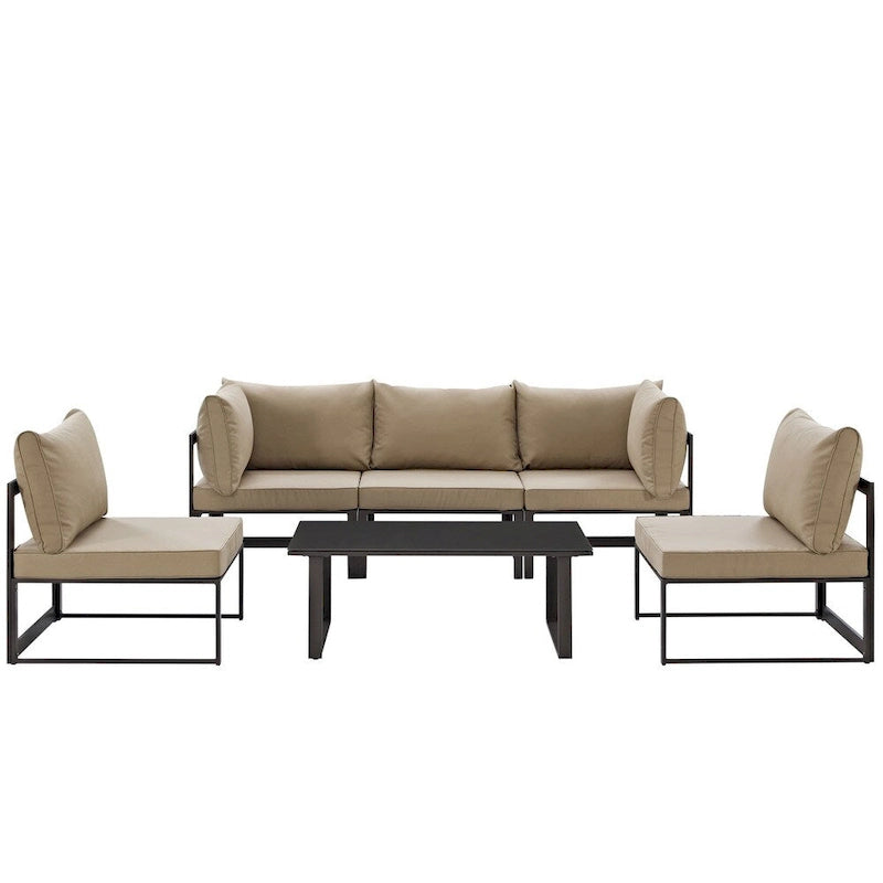 Chance 6-piece Outdoor Patio Sectional Sofa Set